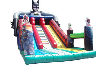 バットマンの Childs のための乾燥した屋外の膨脹可能なスライドの耐久財 0.55 ポリ塩化ビニールの防水シート