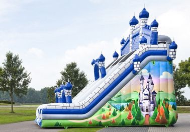 青い城の上昇の壁との大きい Comelot のジャンプおよびスライド Inflatables