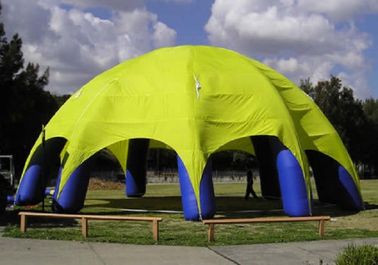6 本の足を搭載する 10m 膨脹可能なくものテントのドームの Inflatble のカスタマイズされたテント