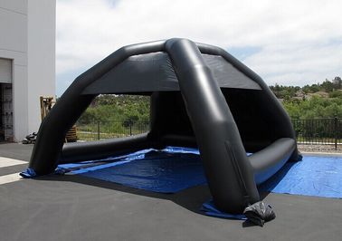黒い広告のでき事のための膨脹可能なドームのテントを印刷する膨脹可能なテントのロゴ
