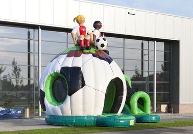 楽しみのサッカーの裏庭の膨脹可能なジャンパーの警備員の空気警備員の膨脹可能なトランポリン