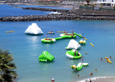 海膨脹可能な浮遊水公園、商業最終的で膨脹可能なスライド公園