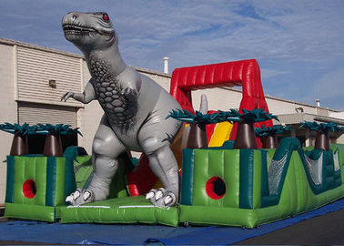 すばらしいジュラ紀の生存者の恐竜の膨脹可能な障害物コース、幼児の障害物コース