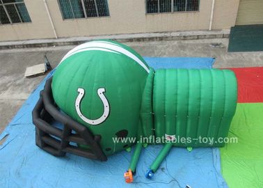 カスタマイズされた膨脹可能なスポーツのゲーム、トンネルが付いている膨脹可能なフットボール用ヘルメット