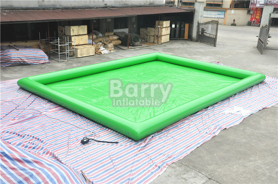 大人EN14960のための気密の緑の0.9mmポリ塩化ビニール膨脹可能な水プール