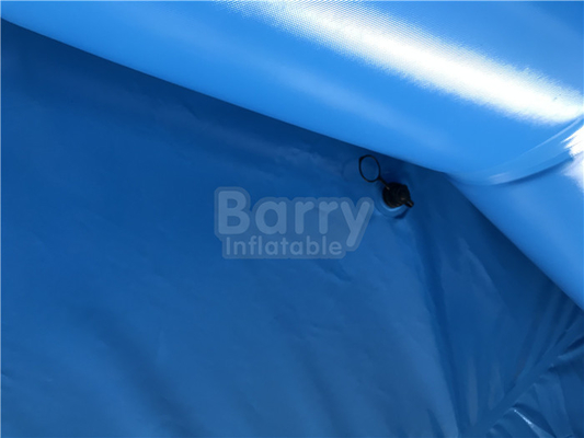 空気ポンプ ロゴの印刷を用いる淡いブルーの色の携帯用膨脹可能なプール