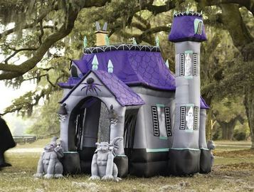 ハロウィンのInflatablesを広告する膨脹可能な通われた家のハロウィン党装飾