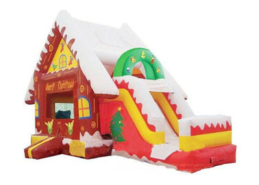 クリスマスのための大きい祝祭の膨脹可能な跳ね上がりの家のスライドのコンボの警備員の跳躍の家
