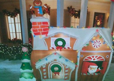 注文の跳ね上がりのクリスマスの祝祭のための膨脹可能な広告プロダクト クリスマスの家