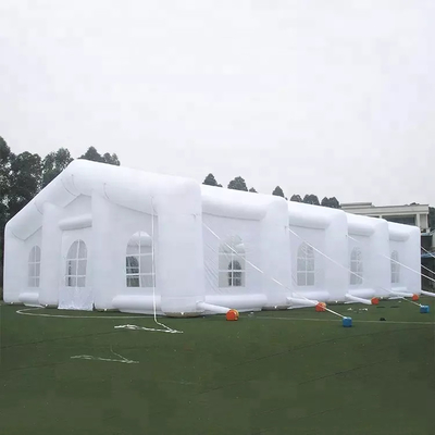 20*10*6mによってカスタマイズされる白く膨脹可能な党テントのシルク スクリーン印刷
