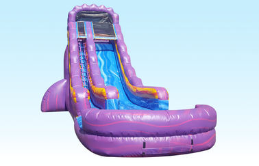 ティーネージャー22ftの紫色の楽園裏庭党のためのプールが付いている膨脹可能な水スライド