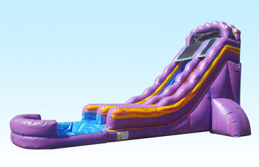 ティーネージャー22ftの紫色の楽園裏庭党のためのプールが付いている膨脹可能な水スライド