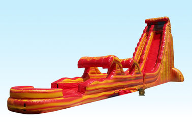 長のSingelの車線31ftサンティアゴ・デ・カリの炎でき事のための膨脹可能な水スライドの巨大な定形