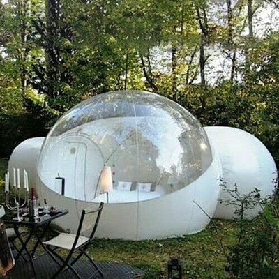 1mmポリ塩化ビニールの膨脹可能なテントの商業用等級の明確なEcoのドームのキャンプの泡テント