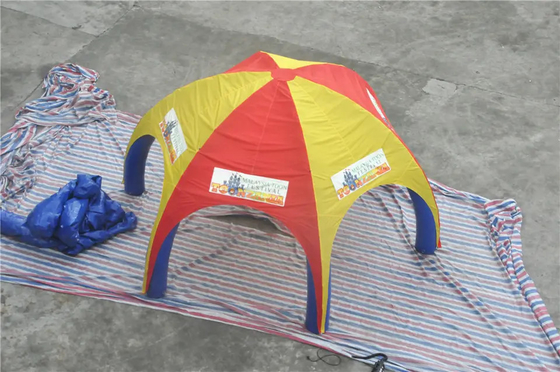 空気は防水膨脹可能なでき事の避難所ポリ塩化ビニールの防水シートの屋外膨脹可能な芝生のドームのテントを密封した