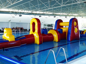 プールのための商業水の楽しみの膨脹可能なスライド/水爆発の障害物コース