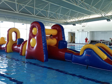 プールのための商業水の楽しみの膨脹可能なスライド/水爆発の障害物コース