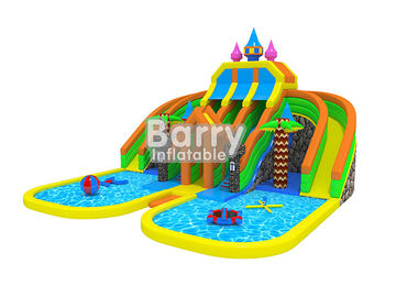 おかしい城のプールとの膨脹可能な遊園地の名前および膨脹可能な浮遊おもちゃ