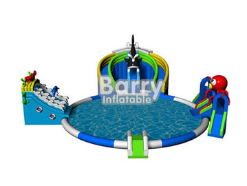 陶磁器の膨脹可能な遊園地のゲームからの輸入、seaworld膨脹可能な水公園のスライドのプール