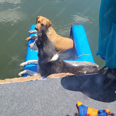 プール 湖 川 折りたたむ ペット 犬 階段 浮遊 充気型 犬 ウォーター ランプ ドック