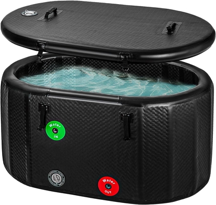 PVCドロップシッチロゴ 印刷式 充気式氷浴 携帯型アイス樽 スポーツ用 水冷蔵庫 互換性