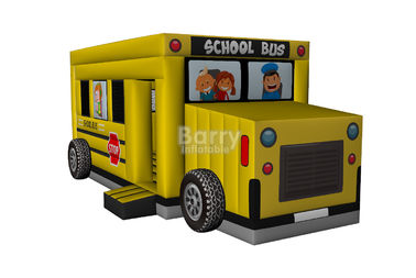 商業膨脹可能な車の跳ね上がり、子供のために膨脹可能なスクール バスの跳ね上がりの家