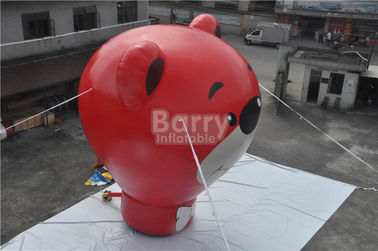 8.5mの高さを広告するためのオックスフォードの赤いくまの膨脹可能な地上の気球
