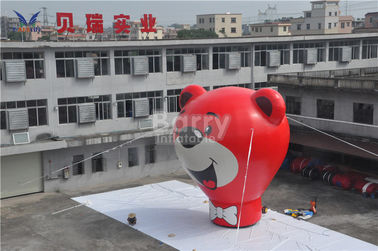 8.5mの高さを広告するためのオックスフォードの赤いくまの膨脹可能な地上の気球