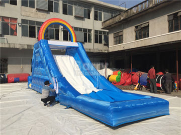 Duableの虹子供のための膨脹可能な水スライド、巨大で膨脹可能な運動場