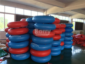 子供、プールの浮遊物のための赤くおよび青の膨脹可能な水おもちゃ