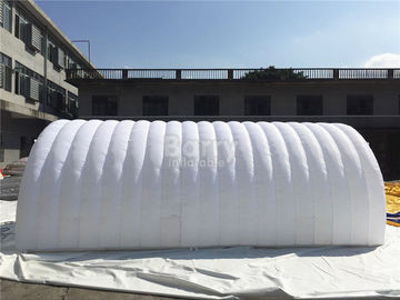 白い空気堅く膨脹可能なでき事のテント、DiyのLEDが付いている膨脹可能なトンネルのテント