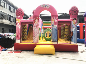 inflatable Bouncerの専門の商業跳ね上がりの家大きいピンクの王女