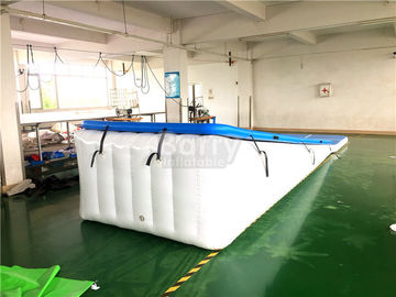 二重壁の生地スライドのための青い浮遊水膨脹可能な空気トラック傾斜路