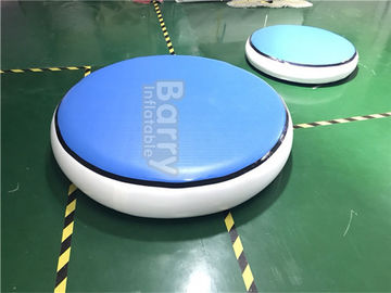 円形の青く膨脹可能な空気トラック体操のマットDWF + 1.2mmプラトン材料