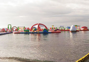島膨脹可能な水公園、商業でき事のための素晴らしい遊園地