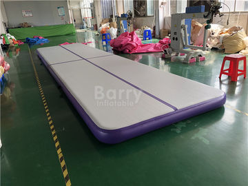 気密の安全保護膨脹可能な空気トラック体操の床の跳躍のマットの紫色