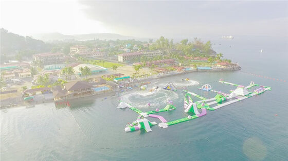 熱い夏の屋外の膨脹可能な浮遊水公園のゲーム/膨脹可能な海Waterpark
