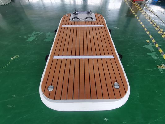 顧客用3x1m膨脹可能な浮遊ボートのドック木色