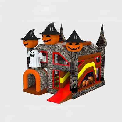 子供ポリ塩化ビニールのハロウィンの祝祭のための膨脹可能な警備員の家の跳躍の城
