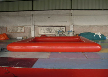 耐火性の 0.9mm ポリ塩化ビニールの防水シートが付いている赤い長方形の爆発のプール