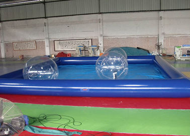 水 Zorb の球/膨脹可能な水プールが付いている膨脹可能な家族のプール
