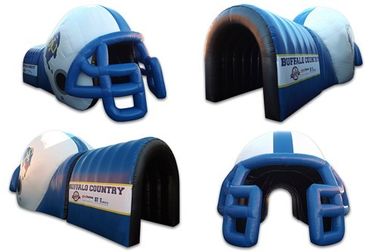 多彩なポリ塩化ビニールの膨脹可能なヘルメットのトンネル/膨脹可能なフットボール用ヘルメットのトンネル