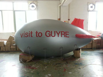 銀製色の膨脹可能な広告プロダクト軟式小型飛行船/飛行機の気球