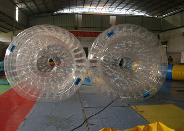 防水プラトン ポリ塩化ビニール膨脹可能な水おもちゃ、膨脹可能な水ローラー