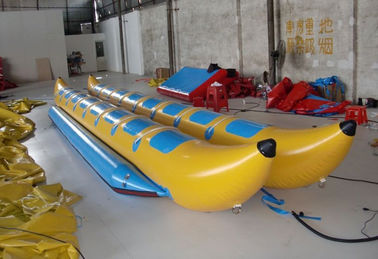 二重車線の膨脹可能な飛魚座のボート、ポリ塩化ビニールの防水シートのウォーター・スポーツのゲームのための膨脹可能なバナナ ボート