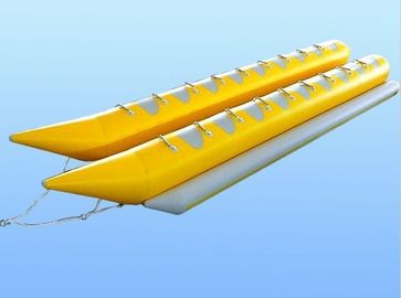 二重管が付いている賃貸料のプラトン ポリ塩化ビニールの防水シート水ライダーのバナナの膨脹可能なボート