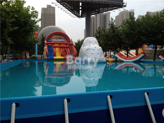 ポリ塩化ビニールの防水シートはさみ金娯楽水公園装置のための携帯用水プール