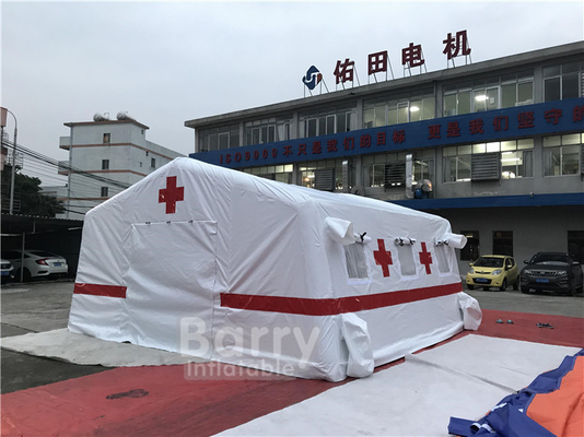 避難所のための空気堅い防水シートの膨脹可能な医学の軍のテント