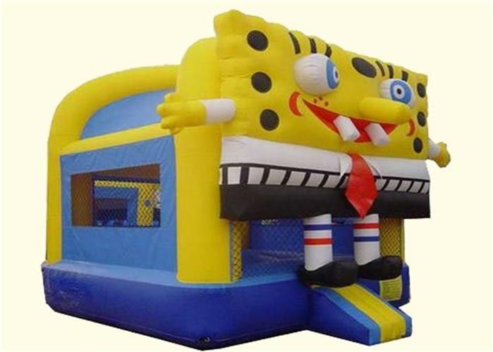 子供のための安全な商業かわいい Spongebob の膨脹可能な警備員の家