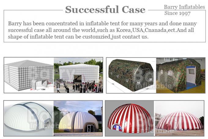 適用範囲が広い大きい屋外のでき事の段階カバー膨脹可能なテントの二重三重のステッチ 1
